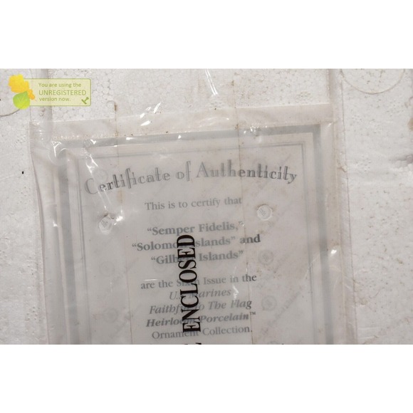 The Bradford Editions 87376 Faithful to the Flag Christmas Ornaments (Missing 1) - Picture 5 of 6